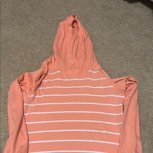 Striped Peach Hoodie